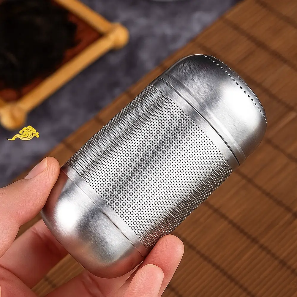 Infusor de Chá EasyTea com Corrente – Aço Inoxidável