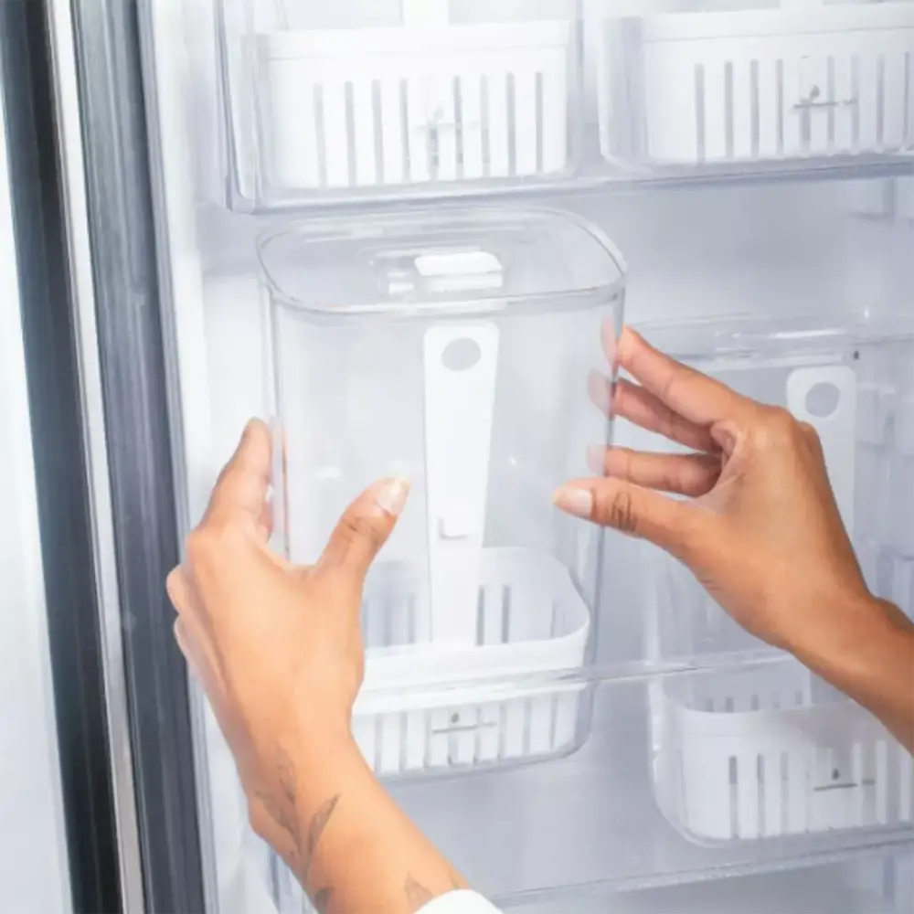 Kit Potes com Drenagem para Temperos FreshBox – 2 Unidades 2,3L