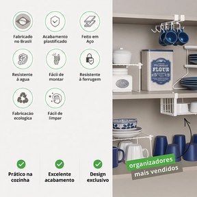Kit Organizador de Armário OrganizaPlus – 5 Peças