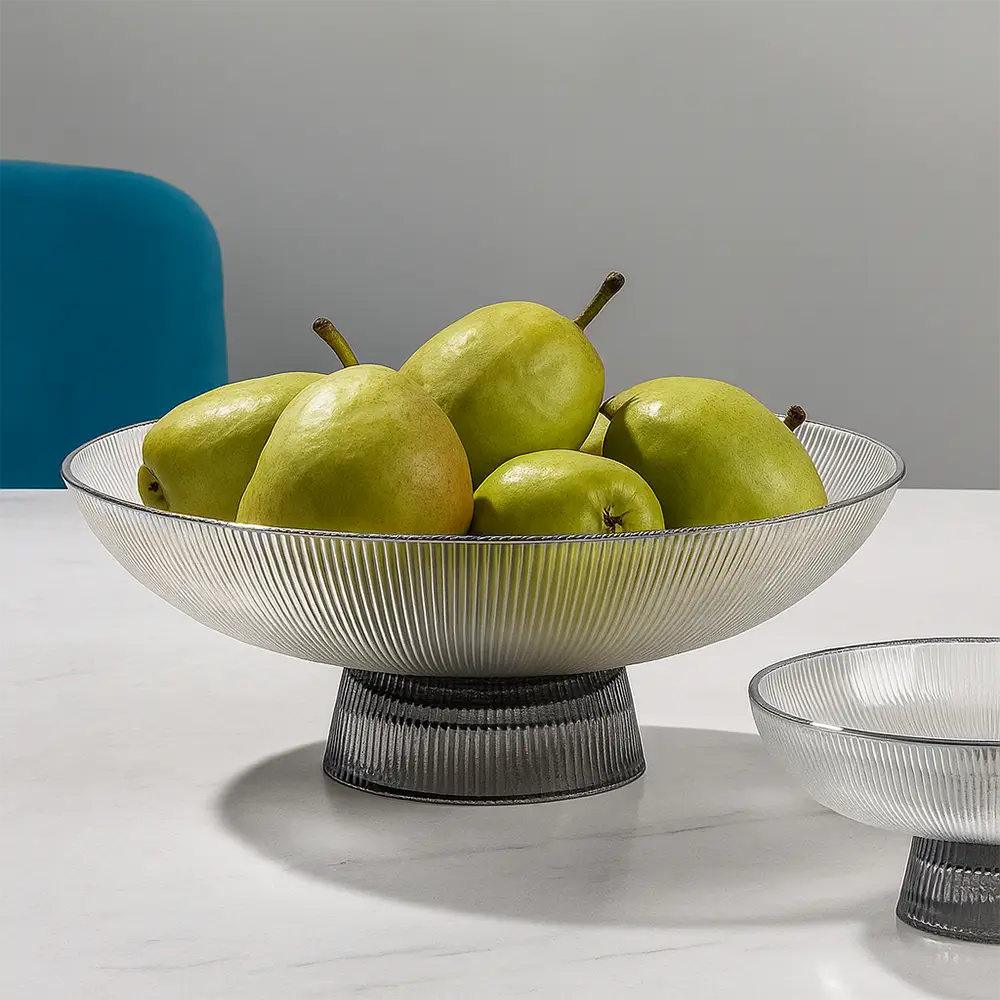 Fruteira de Vidro Linha Canelatta