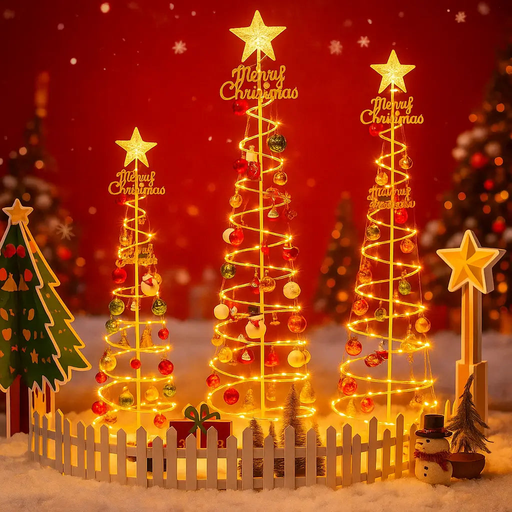 Árvore de Natal Dobrável com LED 1,80 Metros – Acompanha Enfeites